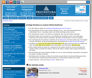Insolvenzverwerter auktion.proventura.de