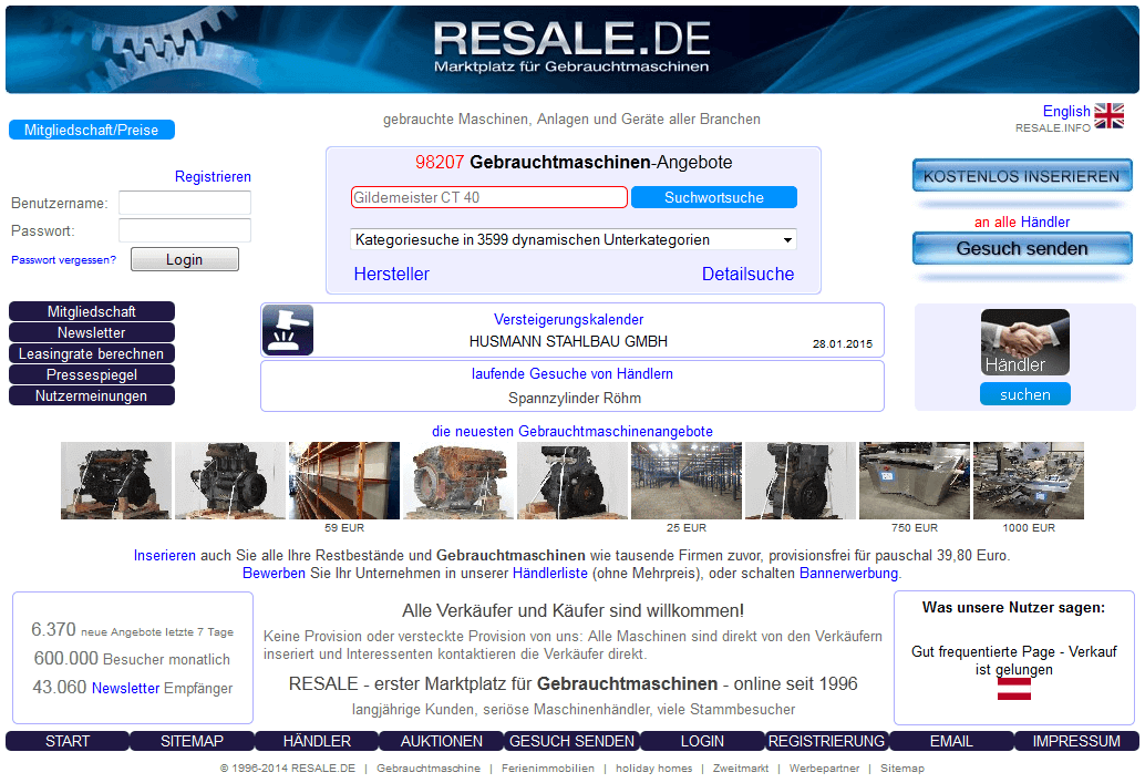 Resale.de Portal
