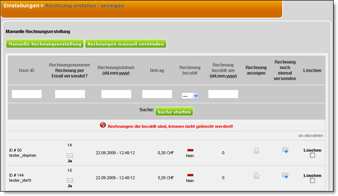 rechnugen erstellen_anzeigen